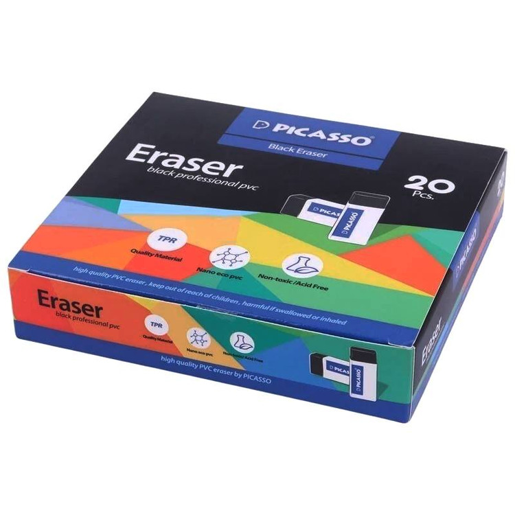 پاک کن مشکی پیکاسو کد E20B و سفید E20w