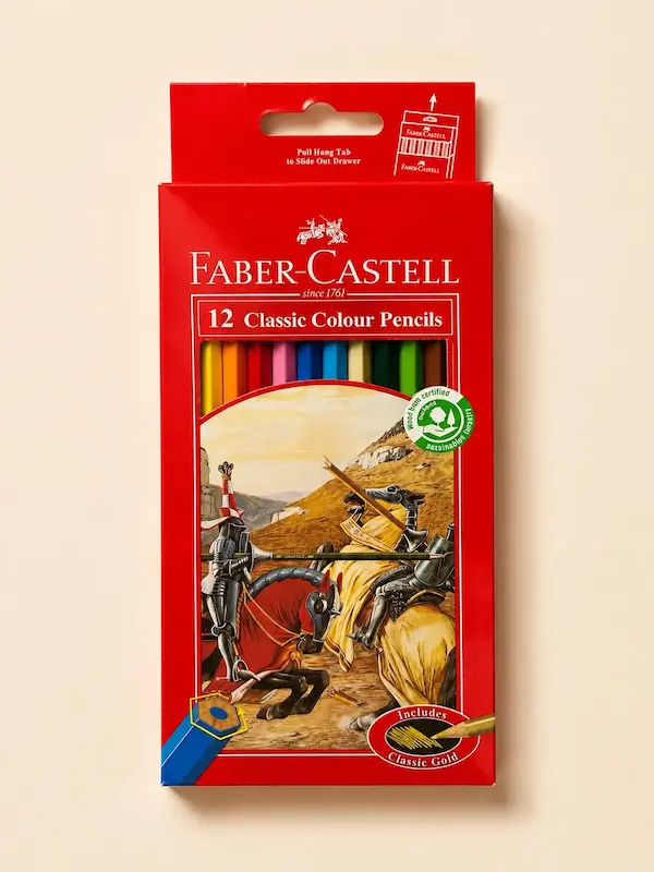 مداد رنگی 36و12 و 24و60و 12+۶ و48رنگ فابر کاستل کلاسیک مقوایی