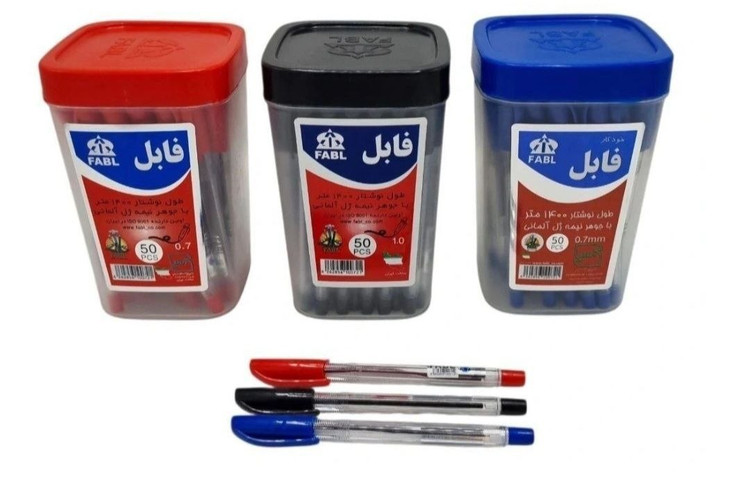 خودکار فابل نوک ۱ و ۰/۷ در سه رنگ اصلی کد ۱۲۴۰۱و۱۲۴۰۲