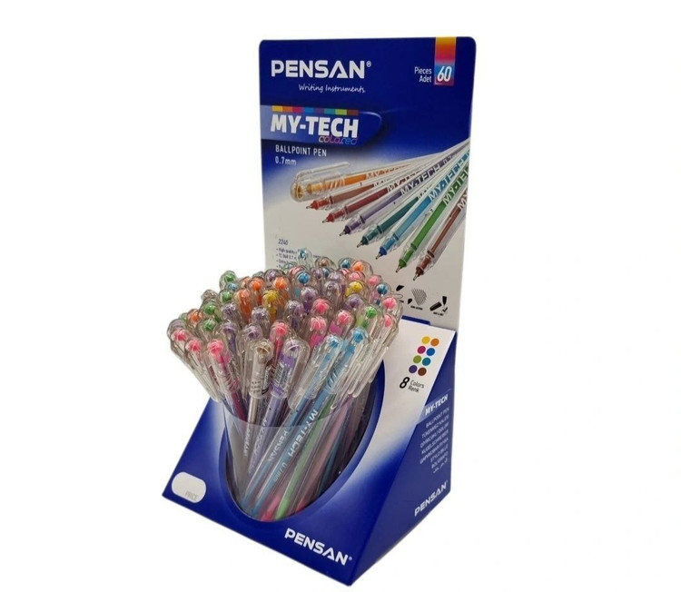 خودکار۰.۷ پنسان My_Tech در چهار رنگ اصلی و رنگی کد ۱۱۹۳۶و۱۱۹۳۳و۱۱۹۳۴و۱۱۹۳۵و۱۲۶۱۰
